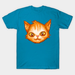 HappyCat Smiling Pixel Art T-Shirt